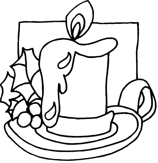 Candele Di Natale Da Colorare Per Bambini