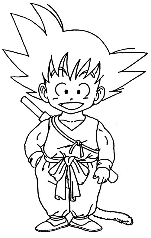 Pintar Desenho Goku Dragon Ball Z