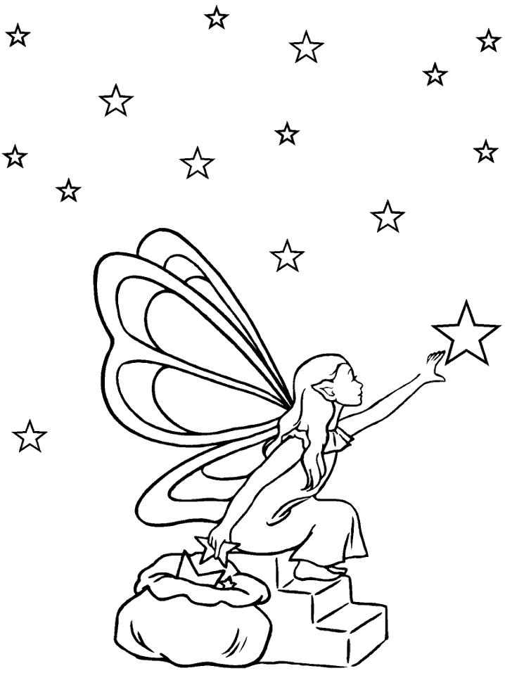 fairy cottage coloring pages - photo #23