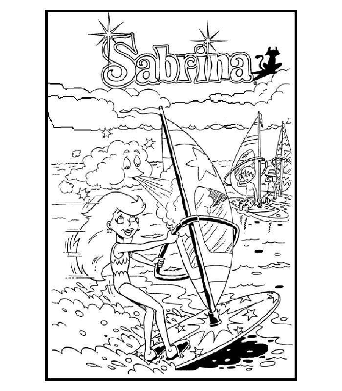 sabrina coloring pages for kids - photo #26