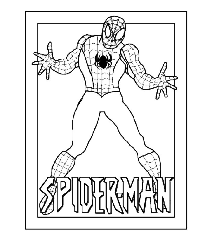 spiderman 4 disegni per bambini da colorare