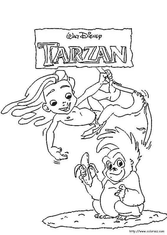 Tarzan Disegni Per Bambini Da Colorare