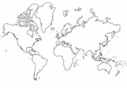 cartina del mondo