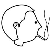 Pittogramma Fumare una sigaretta