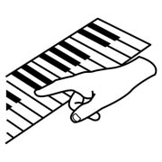 Pittogramma Suonare il pianoforte